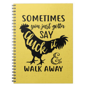 Funny Chicken Rooster Lover F You Farmer Farm Notebook