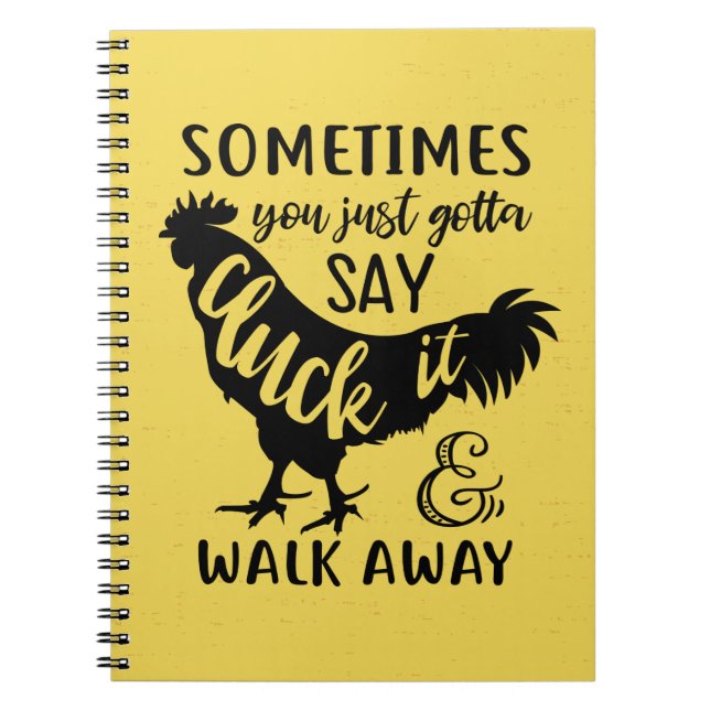 Funny Chicken Rooster Lover F You Farmer Farm Notebook (Front)