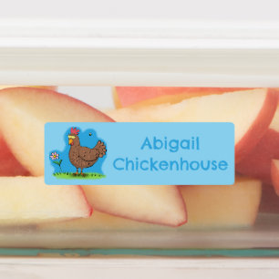 Funny chicken rustic cartoon personalized