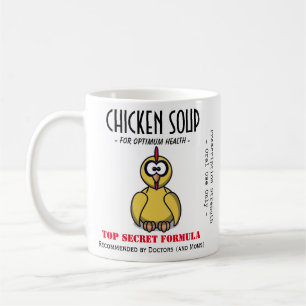 Funny Chicken Soup Get Well Soon Mug