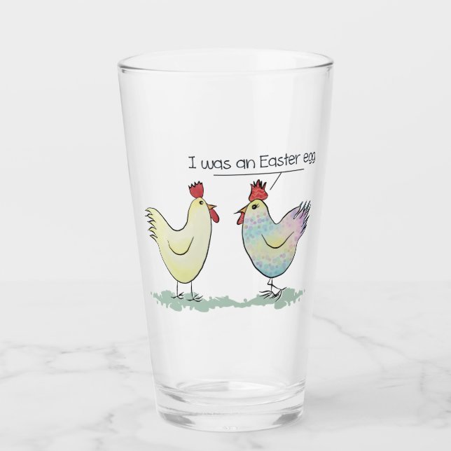 Funny Chicken was an Easter Egg Glass (Front)