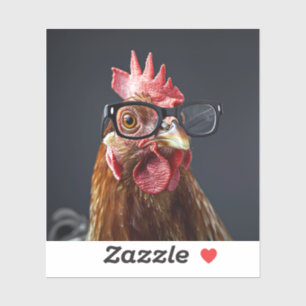 Funny Chicken Wearing Glasses