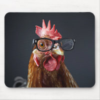 Funny Chicken Wearing Glasses