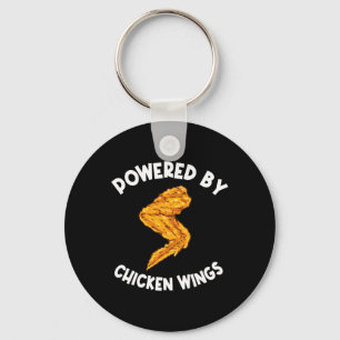 Funny Chicken Wings Apparel Fast Food Hot Wing Keychain