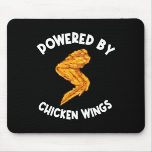 Funny Chicken Wings Apparel Fast Food Hot Wing  Mouse Pad