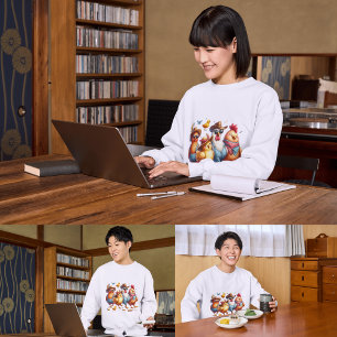 Funny Chickens for her chicken lover Sweatshirt