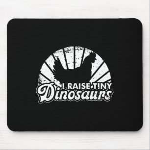 Funny Chickens Tiny Dinosaur Art For Men Women Chi Mouse Pad