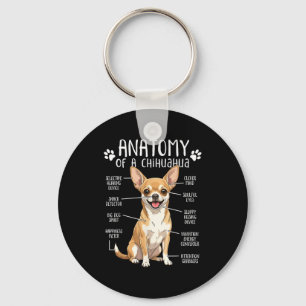 Funny Chihuahua Anatomy Of A Chihuahua Dog Owner P Keychain