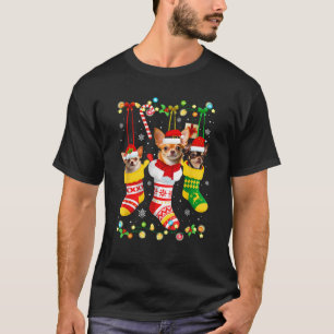 Funny Chihuahua Christmas Lights Gift for Dog Love T-Shirt
