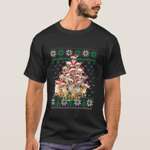 Funny Chihuahua Christmas Tree Santa Ugly Sweater 