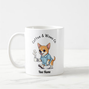 Funny Chihuahua dog Business Suit Coffee  Mug