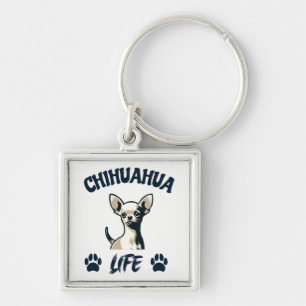 Funny Chihuahua Dog Keychain