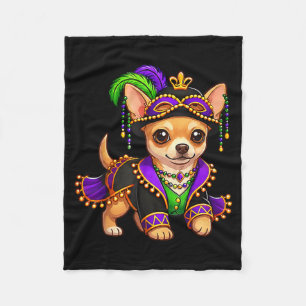 Funny Chihuahua Dog Lover Festival Artwork Fleece Blanket