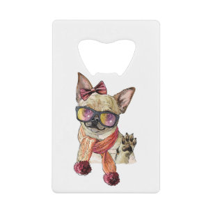 Funny Chihuahua Dog sublimation Credit Card Bottle Opener