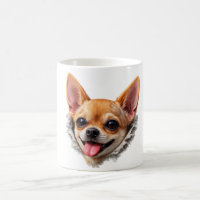 Funny Chihuahua Face 3D Design – Cute Dog Meme