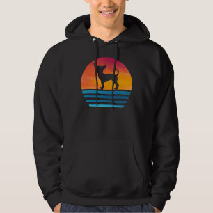 Funny Chihuahua Mom Dog Vintage Silhouette Chiwawa Hoodie