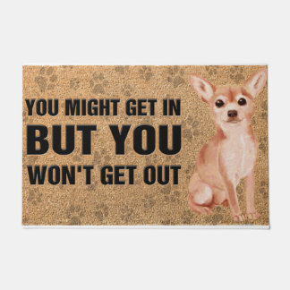 Funny Chihuahua Saying doormat, Dog Mom Doormat