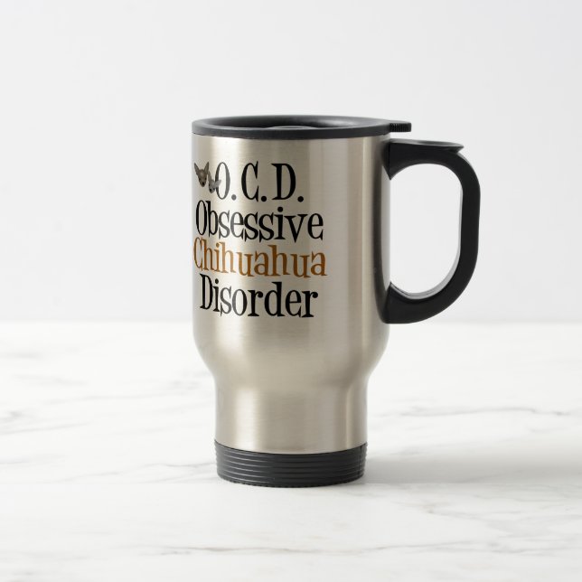 Funny Chihuahua Travel Mug (Right)