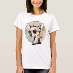 🕶️ Funny Chihuahua with Cocktail – Summer Beach D T-Shirt
