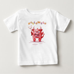 Funny Childish Halloween Devil Toddler Baby T-Shirt