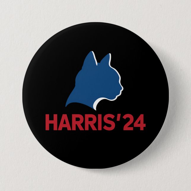 Funny Childless Cat Lady For Quote 2024 3 Inch Round Button (Front)