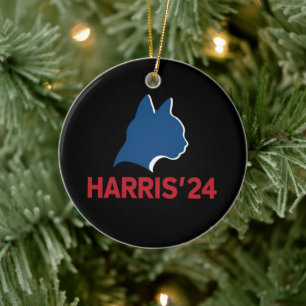 Funny Childless Cat Lady For Quote 2024 Ceramic Ornament