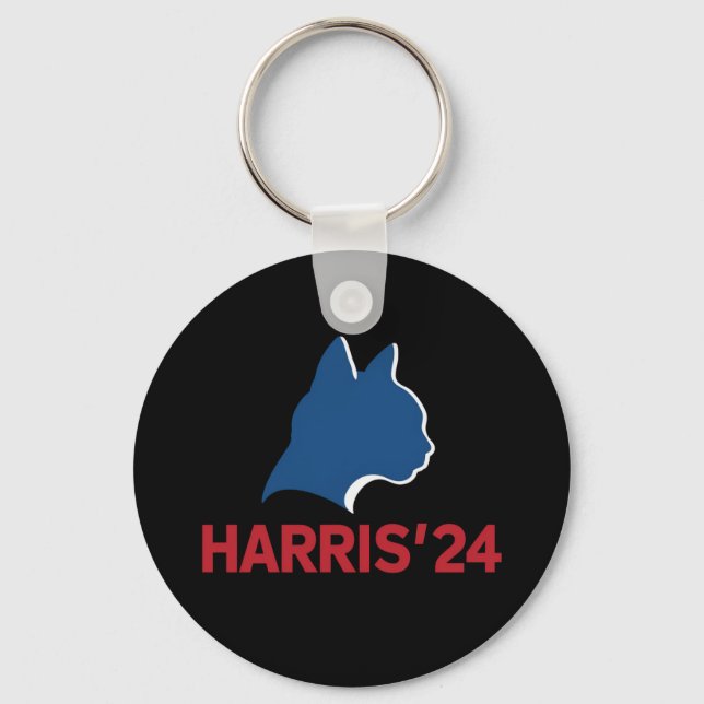 Funny Childless Cat Lady For Quote 2024 Keychain (Front)