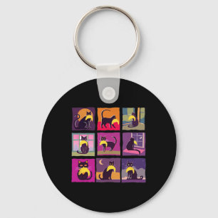 Funny Childless Cat Lady With Trump Hair  Keychain