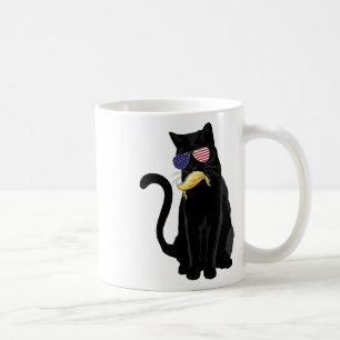 Funny Childless Cat Lady With Trump Hair Vote Kama Coffee Mug