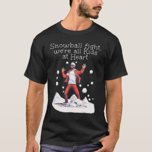 Funny Childlike Man in Tracksuit for Snowball Wint T-Shirt