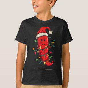 Funny Chili Pepper Christmas Graphics Lights Lover T-Shirt