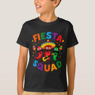 Funny chili peppers fiesta squad cinco de mayo T-Shirt