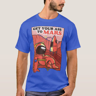 Funny Chilling on Mars Meme T-Shirt