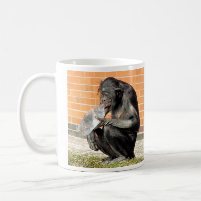 FUNNY CHIMPANZEE COFFEE MUG (Left)