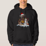 Funny Chinese Crested Dog Christmas Snowman Xmas L Hoodie<br><div class="desc">Funny Chinese Crested Dog Christmas Snowman Xmas Lights</div>