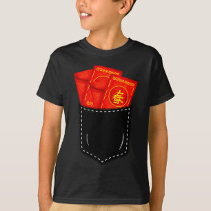 Funny Chinese New Year Fake Cket Red Envelopes Luc T-Shirt