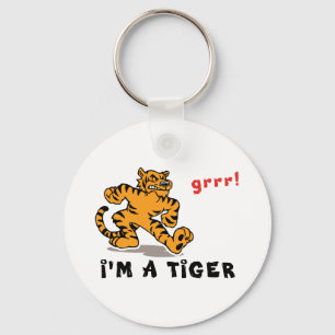 Funny Chinese Zodiac Tiger Keychain