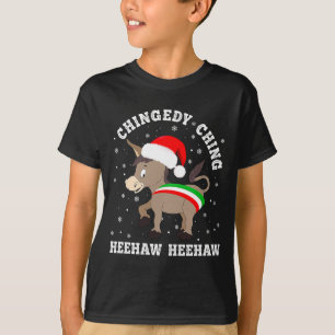 Funny Chingedy Ching Hee Haw Santa Merry Christmas T-Shirt