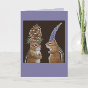 Funny chipmunk card