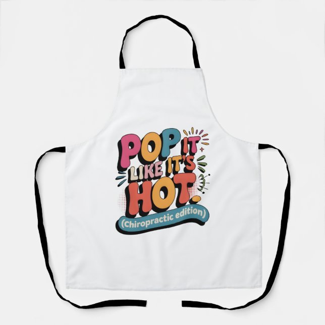 Funny Chiropractic Quote for Spine Health Lovers Apron (Front)