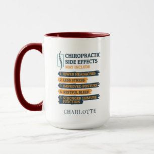 Funny Chiropractic Side Effects Gag Personalized Mug