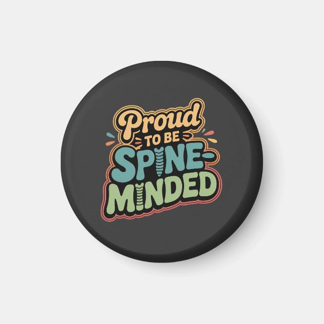 Funny Chiropractor Gift Spine Health Quote Magnet (Front)