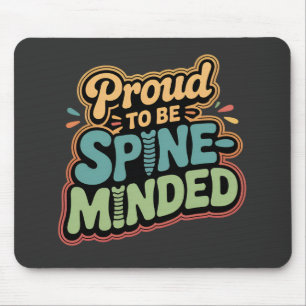 Funny Chiropractor Gift Spine Health Quote Mouse Pad