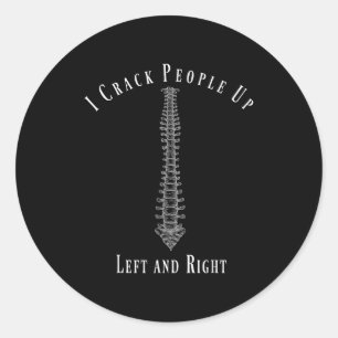 Funny Chiropractor Occupation Gift T- Shirt  Classic Round Sticker