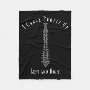 Funny Chiropractor Occupation Gift T- Shirt  Fleece Blanket