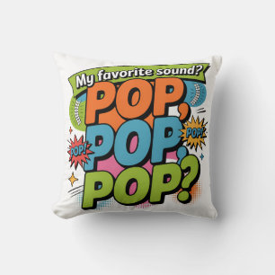 Funny Chiropractor Pop Sound Gift Throw Pillow