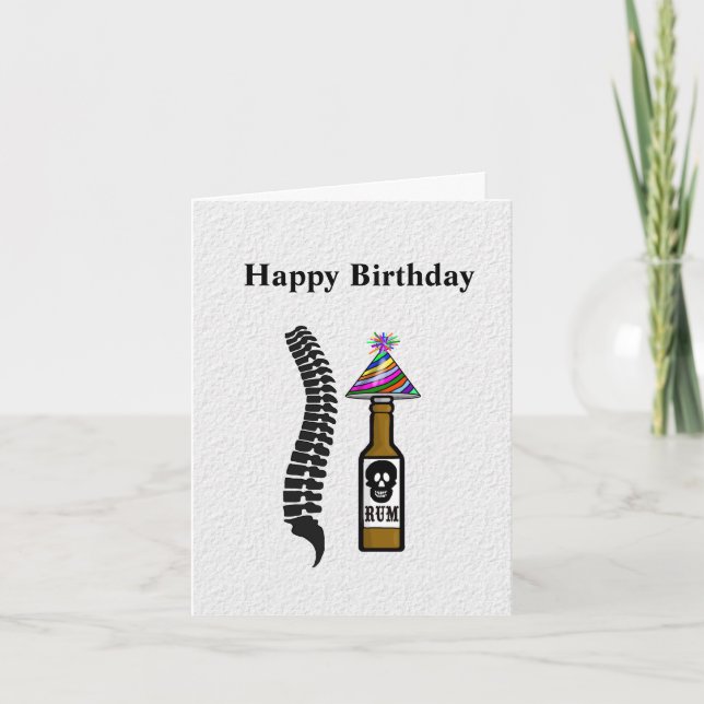 Funny Chiropratique carte d'anniversaire (Devant)