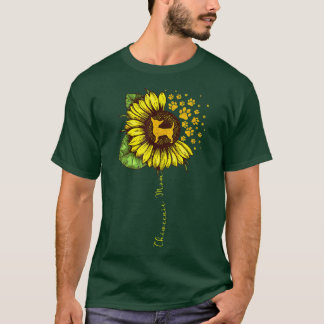 Funny Chiweenie Mom Sunflower Mother's Day Chiween T-Shirt