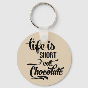 Funny Chocolate Addict Chocolate Lover Candy Bar Keychain