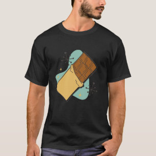 Funny Chocolate Bar Comic Art for Men Women Childr T-Shirt